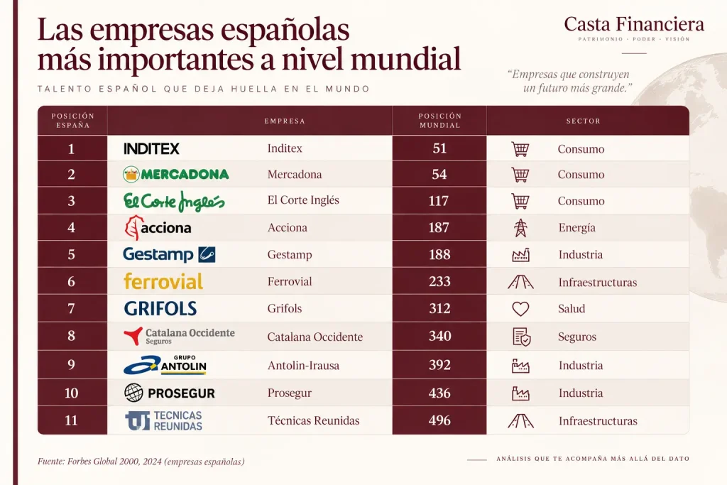 empresas españolas mas importantes en el mundo
